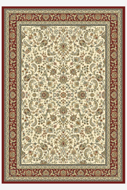 Isabella 77 Creme/Rød - Løse Tæpper